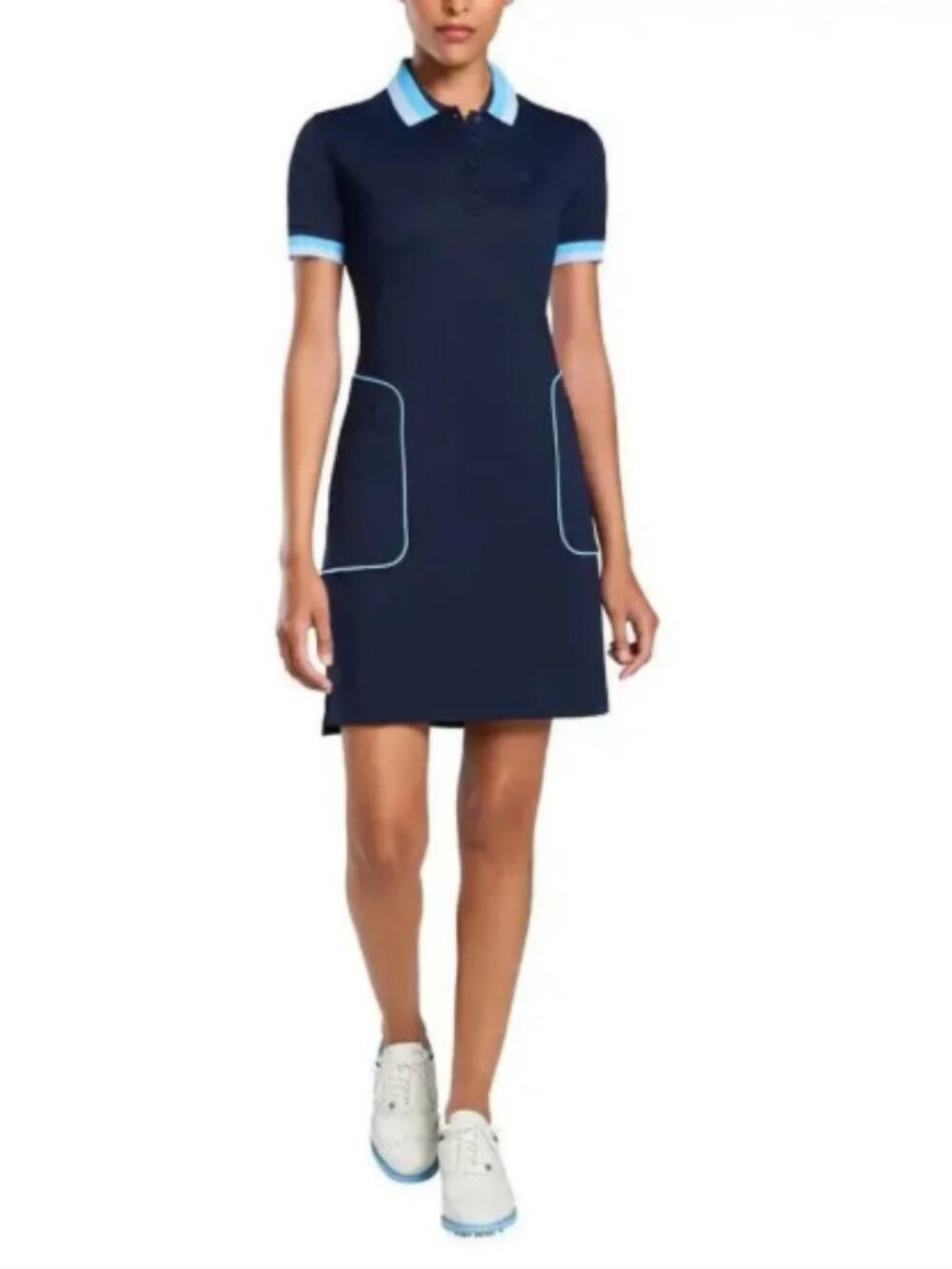 G/FORE Navy Dress with Light Blue Trim
